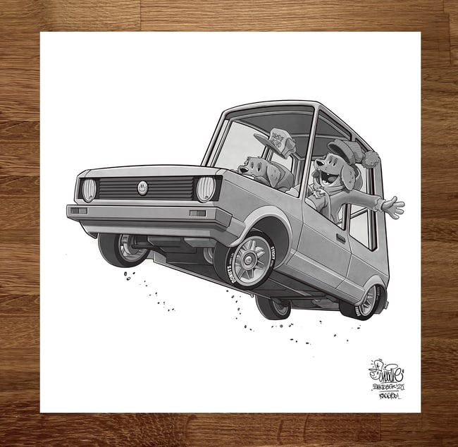 Ragged - Inktober 25 Print