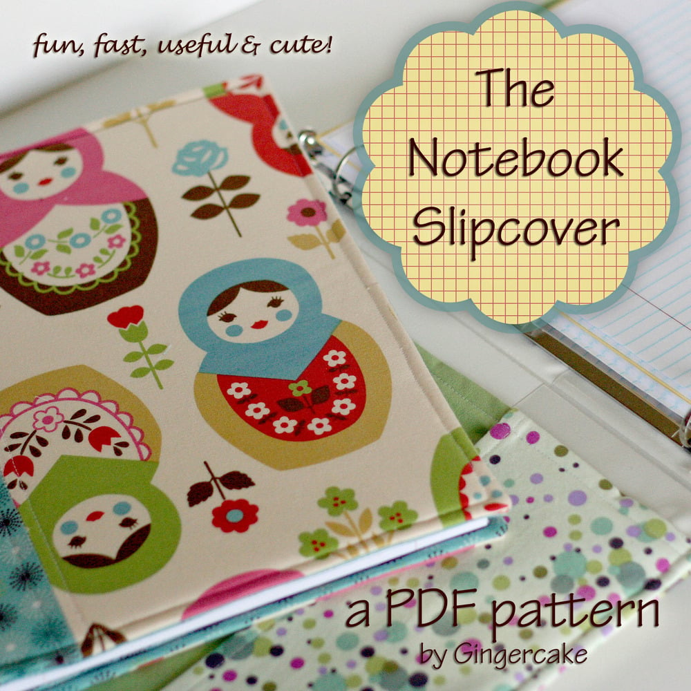 Image of Notebook Slipcover PDF Sewing Pattern