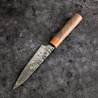 Image 1 of Carbon steel petty / walnut & yew 