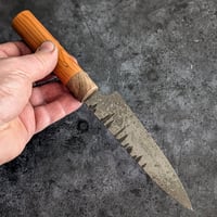 Image 2 of Carbon steel petty / yew & walnut