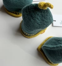 Image 9 of Black Isle Baby Beanie Hand Knitted size from prem to 1-2 years