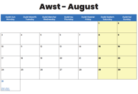 Image 4 of A4 Calendar 