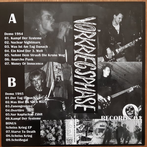 Image of Vorkriegsphase – "Demos 1984 & 1985" Lp
