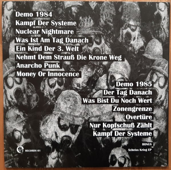 Image of Vorkriegsphase – "Demos 1984 & 1985" Lp