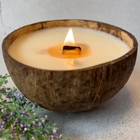Image 1 of Coconut Shell Soy Candle