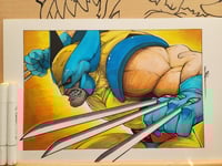 17x11 WOLVERINE ORIGINAL SIGNED