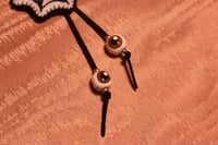 Image 3 of Spider Web Bolo Tie (Black beads)