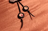 Image 3 of Skull Bolo Tie (Black beads)