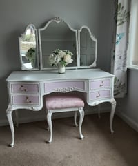 Image 1 of Olympus French Louis style Antoinette Dressing Table Mirrors & Stool