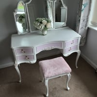 Image 3 of Olympus French Louis style Antoinette Dressing Table Mirrors & Stool