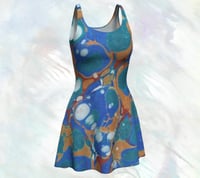 Image 1 of Stone Marble Flared Dress