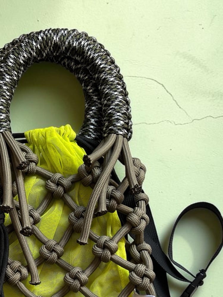 Image of Sunshine Bag- Khaki green/ lime