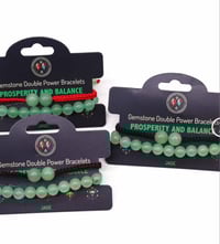Image 2 of Prosperity and Balance Jade  Double Power x 2 Bracelets 