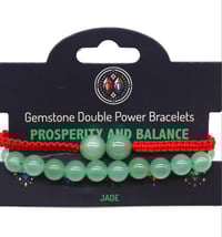 Image 1 of Prosperity and Balance Jade  Double Power x 2 Bracelets 