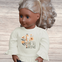 Image 3 of Doll Ruffle Shirt~ Stand Tall For Jesus  