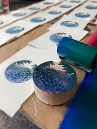 Image 2 of Spotted Turtle - Wood Engraving Print