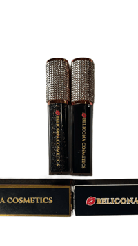 Image 1 of Black Lipgloss Duo/Black Glitter LipGloss / Black Lipgloss