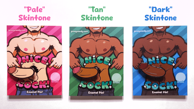 [Enamel Pin] Nice Cock! - Springy Pins