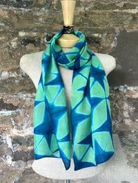 Image 4 of Sea Glass Stars — Silk Scarf