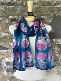 Image 3 of  Grape Skulls — Silk Scarf