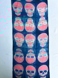 Image 2 of Bubble Gum Skulls — Silk Scarf