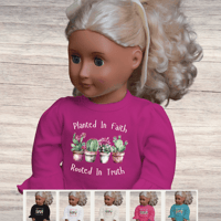 Image 1 of Doll Ruffle Shirt~ Planted In Faith 