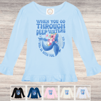 Image 1 of Ruffle Shirt~ When You Go Through Deep Waters 