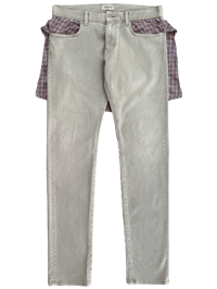 Image 1 of '12 Undercover Layered Flannel Waist Jeans - 32