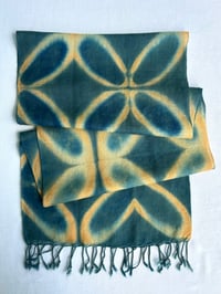Image 1 of Soft Organge Elipse — Merino Wool Scarf