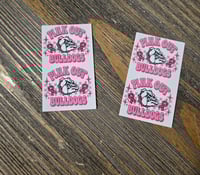 Bulldog Pink Out Temporary Tattoos 