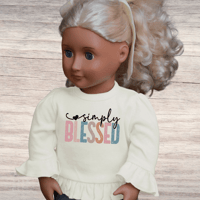 Image 2 of Ruffle Doll Shirt~ Simply Blessed