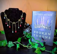 Image 5 of Broken Thrown Necklace- Red Queen Series 