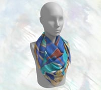 Image 1 of Happy Dance Square Silk Scarf