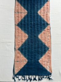 Image 2 of Peach Mountains — Rustic Cotton Scarf