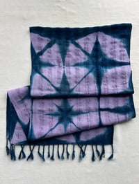 Image 1 of Lilac Stars — Rustic Cotton Scarf