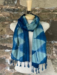 Image 4 of Sage Diamonds — Rustic Cotton Scarf