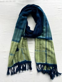 Image 2 of Avocado Ombre — Rustic Cotton Shawl