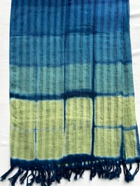 Image 3 of Avocado Ombre — Rustic Cotton Shawl