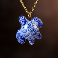 Blue Sea Turtle Necklace