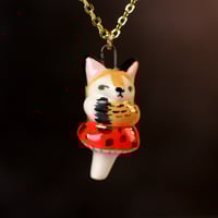 Mushroom Fox Necklace