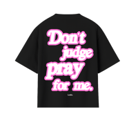 BLACK  /  PRAY FOR ME / OVERSIZE / BOXY