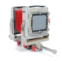 Image 4 of B&J Orbit 4X5 monorail camera with 165mm Caltar lens + FILM + HOLDERS #0929