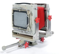 Image 6 of B&J Orbit 4X5 monorail camera with 165mm Caltar lens + FILM + HOLDERS #0929