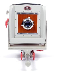 Image 2 of B&J Orbit 4X5 monorail camera with 165mm Caltar lens + FILM + HOLDERS #0929