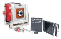 Image 1 of B&J Orbit 4X5 monorail camera with 165mm Caltar lens + FILM + HOLDERS #0929