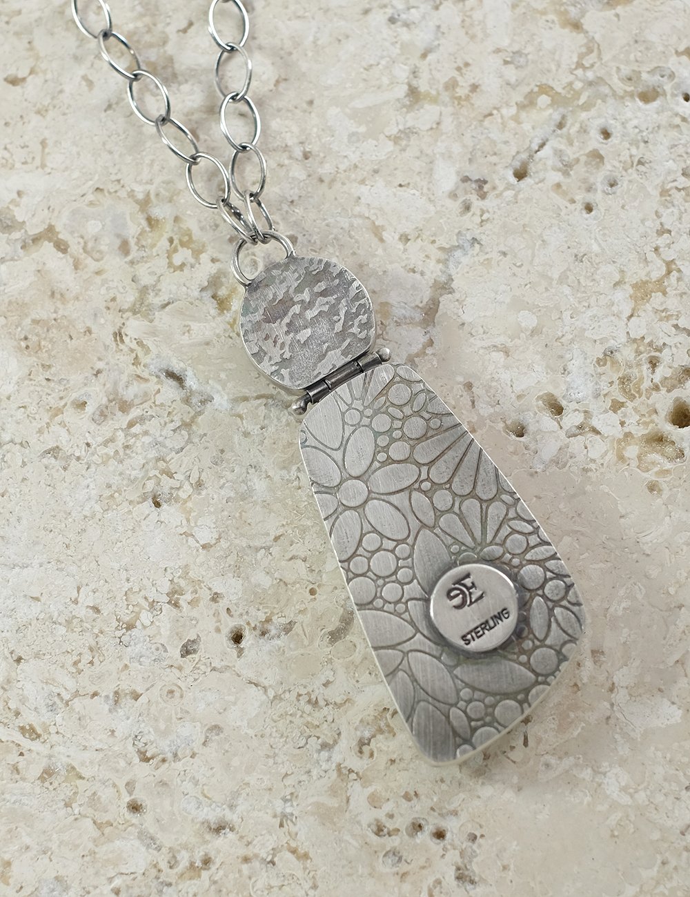 Image of Willow Creek Jasper with Rose Cut Prehnite Necklace