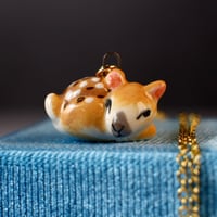 Sleepy Deer Necklace