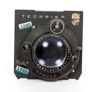 Image 2 of Carl Zeiss Jena Tessar 150mm F3.5 lens in Compur dial set shutter #1000