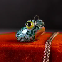 Yellow Eyed Frog Necklace