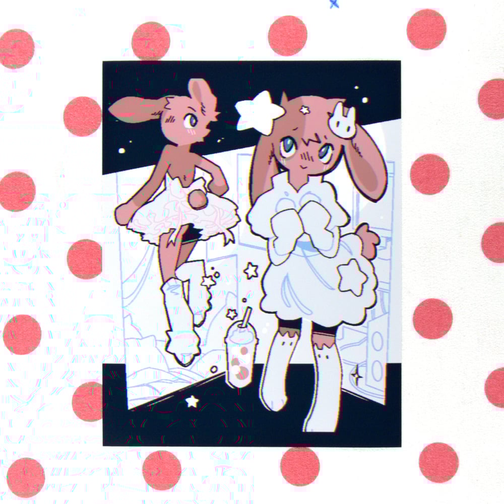 Image of Myles the Bunny Print - 8.5"x11"